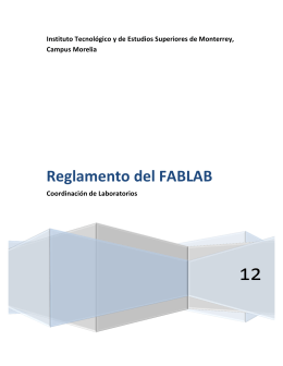 Reglamento del FABLAB - Campus Morelia