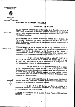 exoneración impositiva a la importación prevista por la universidad