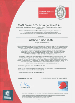 MAN Diesel & Turbo Argentina S.A.