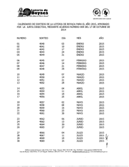 Boyaca - Loteria de Boyacá