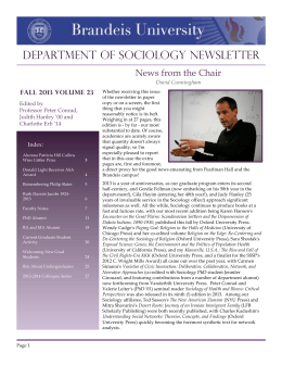 Newsletter 2013 - Brandeis University