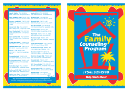 Counseling Program - Panther Run Elementary School