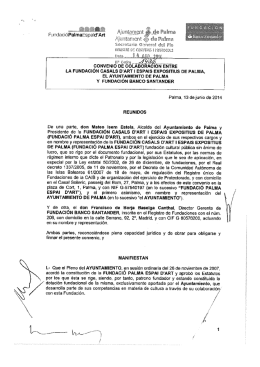 1436 Conveni de 13.06.2014 entre Fundació Casals d`Art
