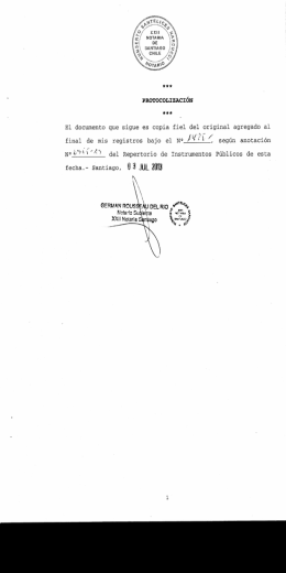 PROTOCOLIZACIÓN