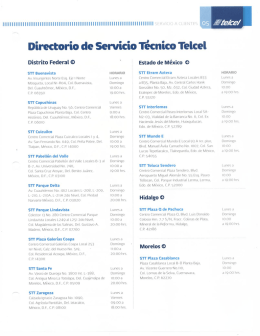 Directorio de Servicio Técnico Telcel