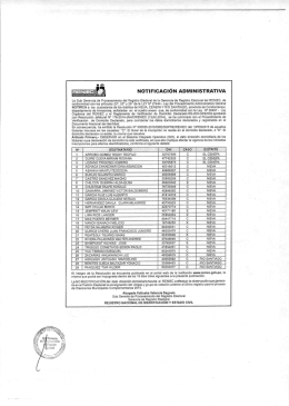 NOTIFICACIÓN ADMINISTRATIVA