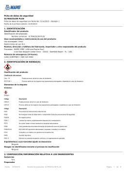 Ficha de datos de seguridad ULTRACOLOR PLUS 1