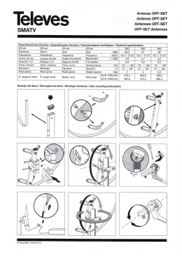 Especificaciones técnicas PARABÓLICAS TELEVÉS en PDF