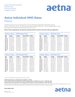 Aetna Individual HMO Rates Maine
