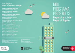 Nou “Programa Pisos Buits”