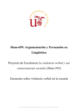 3º de ESO - Argumentación y Persuasión en Lingüística