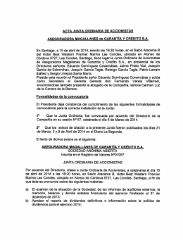 En Santiago, a 15 de abril de 2014, siendo las 18,30 horas, en el