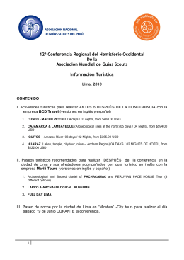 - Guias scouts del Perú
