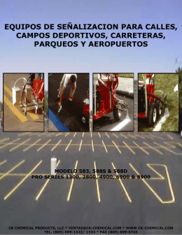 CK PAVEMENT MARKING EQUIPMENT FACE - Spanish