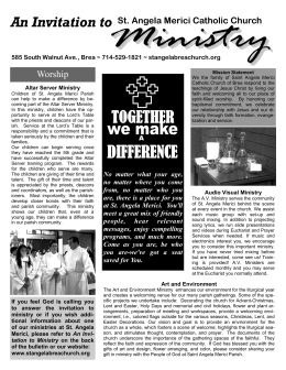 Ministry Booklet
