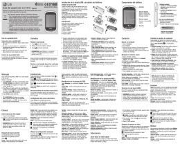 Guía del usuario del LG-T310 - Español