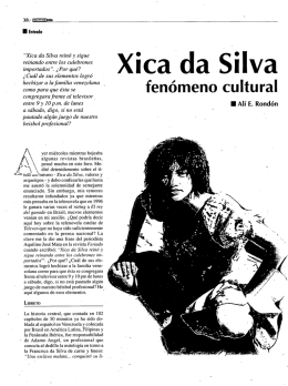 I Entrada “Xica da Silva reinó y sigue reiriana`o