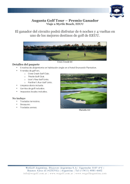 Información - Augusta Golf