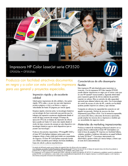 Impresora HP Color LaserJet serie CP3520