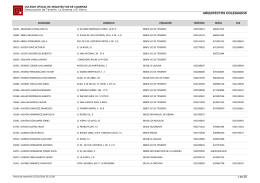 arquitectos colegiados - Colegio Oficial de Arquitectos de Canarias