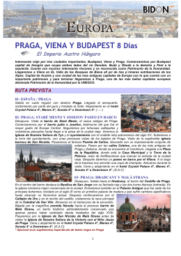 Praga, Viena y Budapest