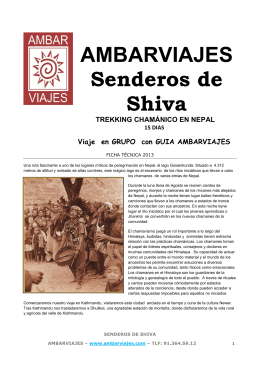 2013 FT SENDEROS DE SHIVA