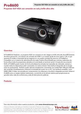 Proyector DLP XGA con conexión en red y brillo ultra