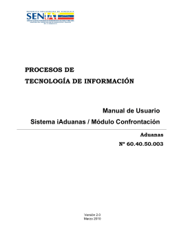 PROCESOS DE TECNOLOGÍA DE INFORMACIÓN Manual
