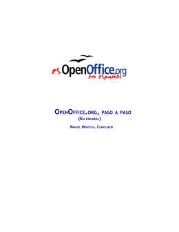 OpenOffice.org paso a paso, en español