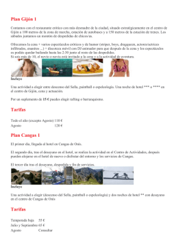 Plan Gijón 1 Tarifas Plan Cangas 1 Tarifas - Viajes