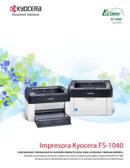 Impresora Kyocera FS-1040 - KYOCERA Document Solutions