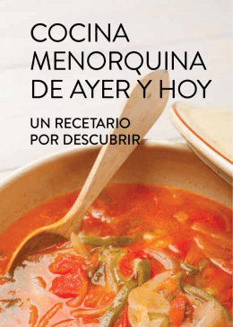 Cocina Menorquina de ayer y hoy- PDF