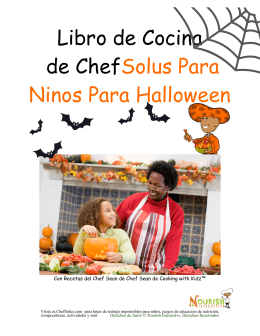 Libro de Cocina de ChefSolus Para Ninos Para Halloween