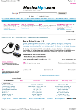W eb M usicaM p3.com Energy Sistem Linnker 4440 Página 1 de 1