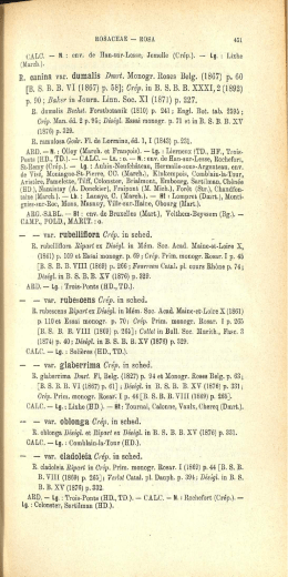 B. eanina var. duraalis Dmrt. Monogr. Roses Belg. (1867) p. 60