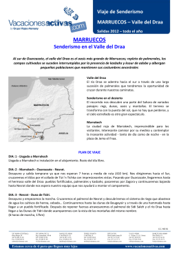 Viaje de Senderismo MARRUECOS – Valle del