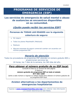 programas de servicios de emergencia (esp)