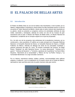II EL PALACIO DE BELLAS ARTES