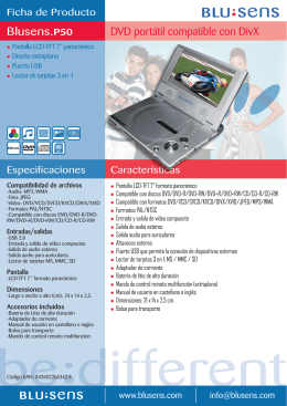 Blusens.P50 DVD portátil compatible con DivX