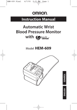 Automatic Wrist Blood Pressure Monitor with Instruction