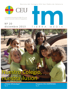 Revista Tierra Media 20 - Colegio CEU San Pablo Valencia