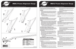 FAG-2 Frame Alignment Gauge FAG
