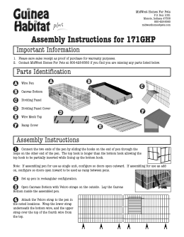 Assembly Instructions for 171GHP