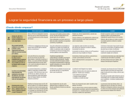 Lograr la seguridad financiera es un proceso a largo plazo