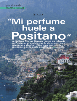 Mi perfume huele a Positano