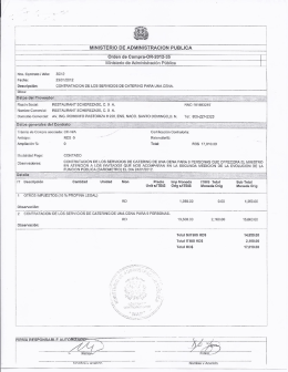 Orden de Compra OR-2012-35 - Ministerio de Administración