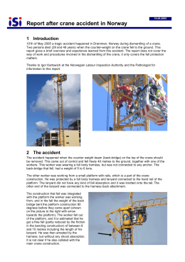 Report after crane accident in Norway