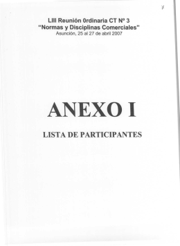 anexo i - Mercosur