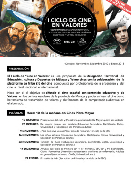 ` -` CICLO DE CINE“= EN VALORES