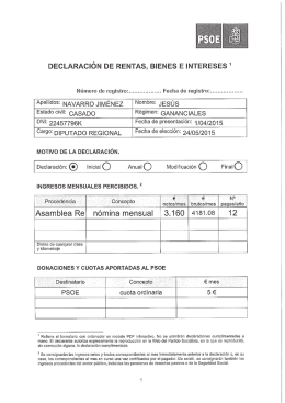 ECLARACION DE RENTAS, BINS E INTRESES`